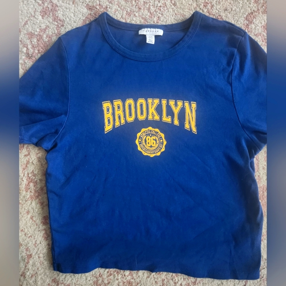 TOPSHOP Brooklyn cropped T